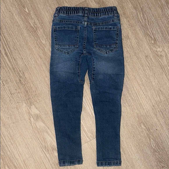 Cotton On Blue Moto-Style Jeans with Ribbed Panels - Picture 2 of 3